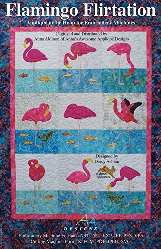 Anna's Awesome Applique Designs Flamingo Flirtation Pattern