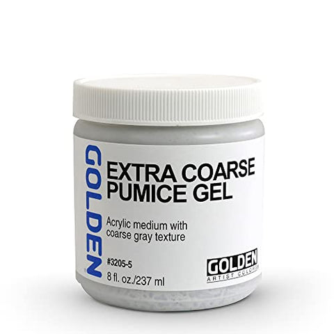 Golden Acryl Med 8 Oz X-Coarse Pumice Gel