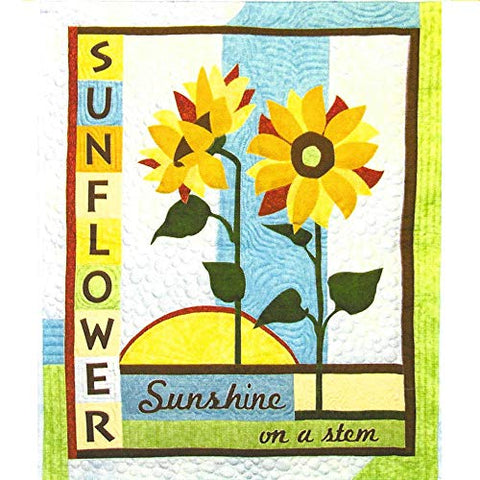 Sunflower Quilt Pattern (22x26.5) 'Sunshine on a stem'