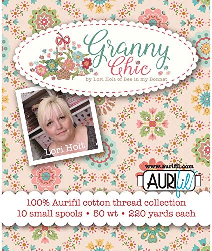 Lori Holt Granny Chic Aurifil Thread Kit 10 Small Spools 50 Weight LH50GC10