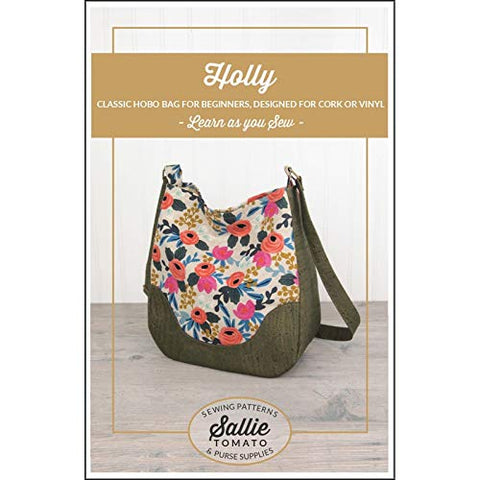 Holly Hobo Bag - Sewing with Cork or Vinyl Fabric Pattern - Sallie Tomato