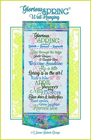 Janine Babich Designs Glorious Spring Wall Hanging Pattern