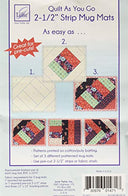 June Tailor Inc Quilt As You Go Mug Mat 2-1/2in Strips Kit, 3 Piece