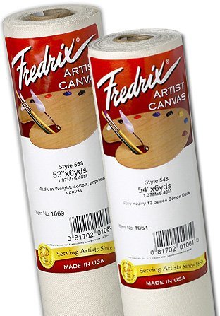 Fredrix Unprimed 548 Cotton Roll: 6 yds. x 72