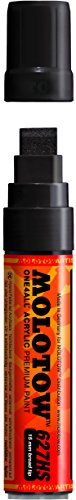 Molotow ONE4ALL Acrylic Paint Marker, 15mm, Signal Black, 1 Each (627.212)