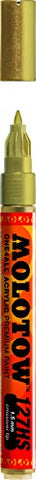 Molotow ONE4ALL Acrylic Paint Marker, 1.5mm, Metallic Gold, 1 Each (127.506)