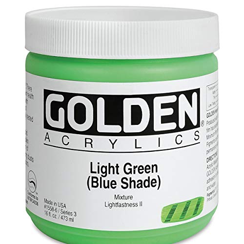 Golden Heavy Body Acrylic - Light Green Blue Shade 16oz jar