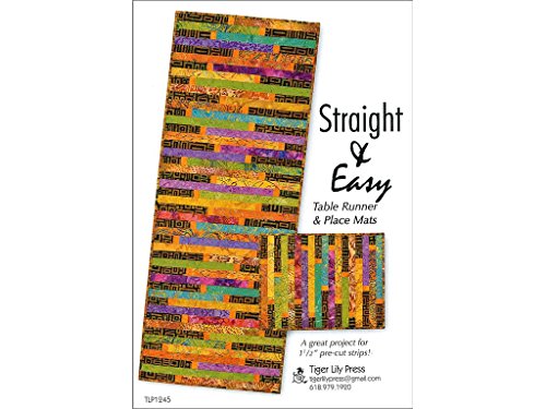 Tiger Lily Press Patterns Tiger Lily Press Runner Straight & Easy Table RNR Ptrn