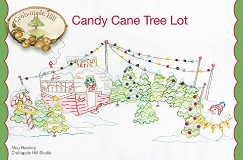 Candy Cane Tree Lot Pillow Pattern by Crab Apple Hill