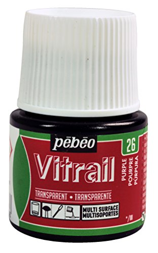 Pebeo Vitrail, Stained Glass Effect Paint, 45 ml Bottle - Purple
