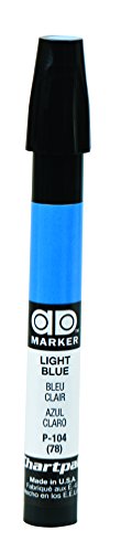 The Original Chartpak AD Marker, Tri-Nib, Light Blue, 1 Each (P104)