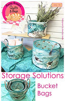 Among Brenda's Quilts & Bags Storage Solutions Bucket Bags Sewing Pattern