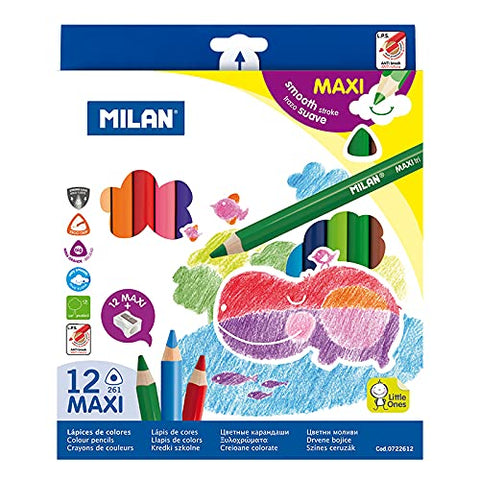 Milan Student Grade Colored Pencils: 12 Color Set