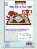 June Tailor Quilt As You Go Inspirational Mug Mats Dog Days