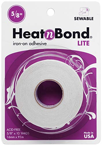 HeatnBond Lite Adhesive, 5/8 Inch x 10 Yards