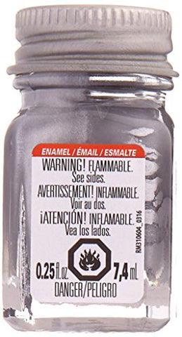 Testors Enamel Paint, Flat Aluminum, 1/4-Ounce