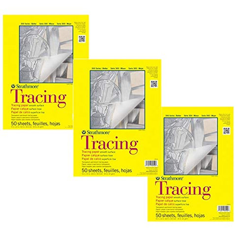 Strathmore 300 Tracing Pad 11X14 50 Sheets (Pack of 3)