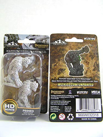 NECA Deep Cuts Unpainted Minis: Medium Earth Elemental