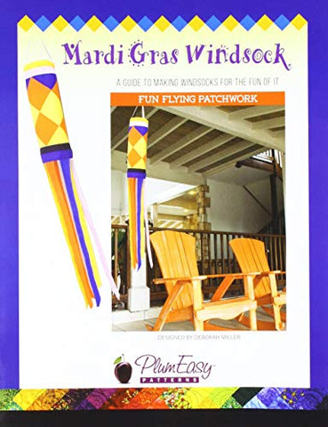 PlumEasy Patterns Mardi Gras Windsock