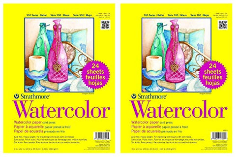 2-Pack - Strathmore 361-9 - 300 Series Watercolor, 9