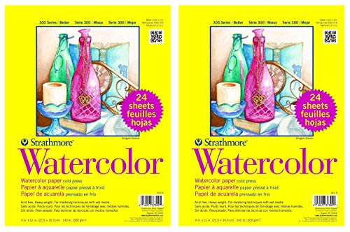 2-Pack - Strathmore 361-9 - 300 Series Watercolor, 9