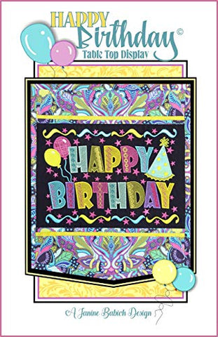 Janine Babich Designs Happy Birthday Table Top Display pattern