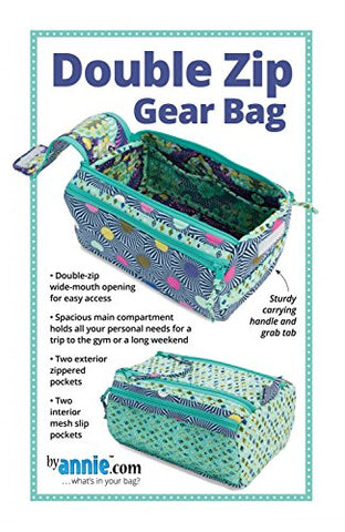 Double Zip Gear Bag Sewing Pattern by Annie.com