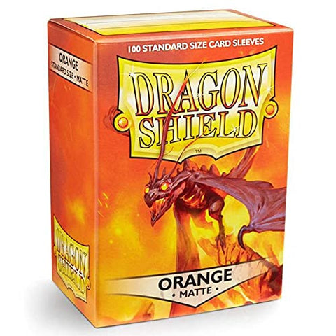 Arcane Tinman Dragon Shield Sleeves - Matte Orange Card Sleeves