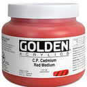 Golden Artist Acrylic, 32 Ounce jar, Cadmium Red Medium (1100-7)