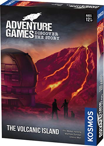Adventure Games: The Volcanic Island | A Kosmos Game from Thames & Kosmos | Collaborative, Replayable Storytelling Game Experience for 1 to 4 Players | Ages 12+
