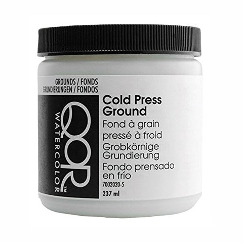 Golden QoR Watercolor Cold Press Ground White 8 Oz