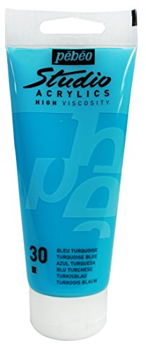 PEBEO - Acrylic Fine Studio Acrylics - Turquoise Blue - Turquoise Blue 100ml/3.38oz