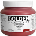 Golden Heavy Body Acrylic - C.P. Cadmium Red Dark 32oz jar