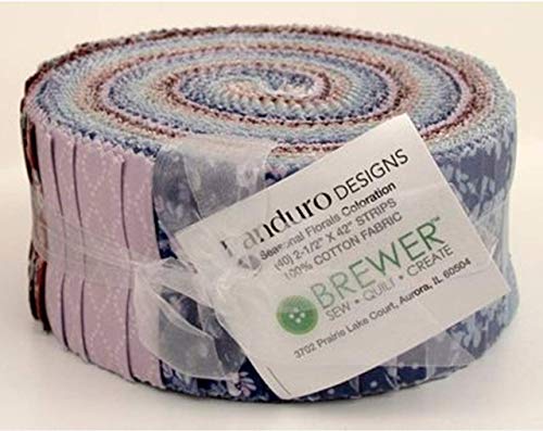 Panduro Designs Jelly Roll Seasonal Florals Colorstory - Forty 2.5