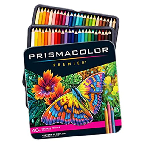 Premier Colored Woodcase Pencils, 48 Assorted Colors/Set