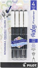 Pilot Pen Corporation of America Frixion Fineliner 4pk Black Marking, None