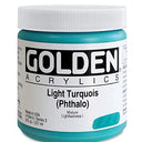 Golden Heavy Body Acrylic - Light Turquois (Phthalo) 8oz jar