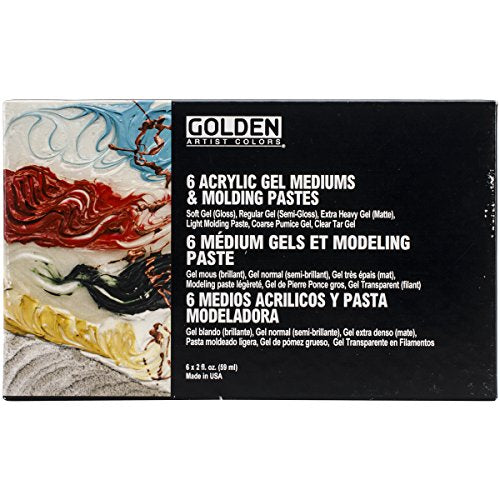 Golden Introductory Acrylic Gel Mediums & Molding Paste Set