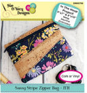 Sassy Stripe Zipper Bags