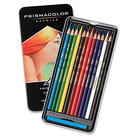 Prismacolor Premier Colored Woodcase Pencils, 12 Assorted Colors/set