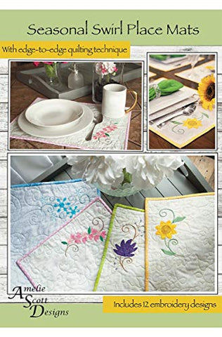 Amelie Scott Designs Seasonal Swirl Placemats