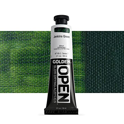 Open 2 Oz Acrylic Color Paint Color: Jenkin Green