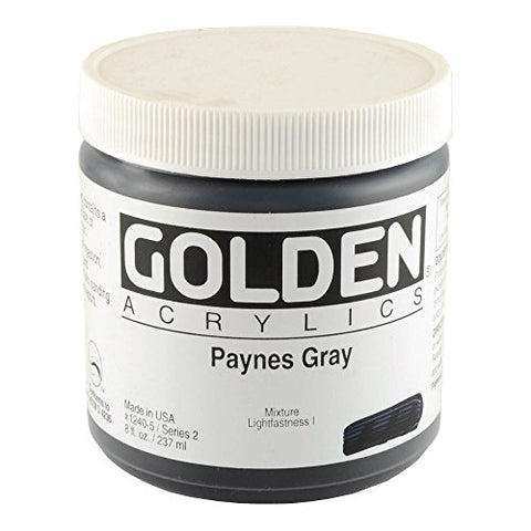 Golden Heavy Body Acrylic, 8 Ounce, Paynes Gray
