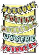 CD Create Your Own Banner Pattern for Machine Embroidery