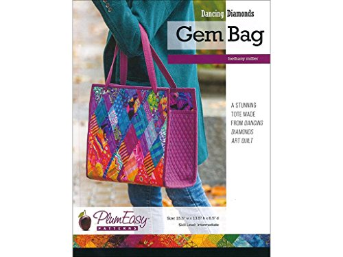 PlumEasy Patterns Ptrn Dancing Diamond Gem Bag Pattern