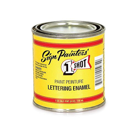 1 Shot Sign Painters' Lettering Enamels 104L Bright Red