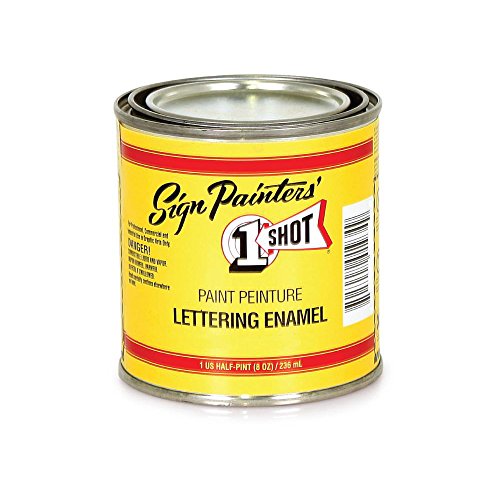 1 Shot Sign Painters' Lettering Enamels 104L Bright Red