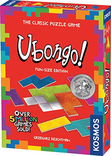 Ubongo Fun-Size Edition - A Kosmos Game from Thames & Kosmos | Geometric Puzzle Game for Kids & Families | for Ages 7+, Portable Format (696186)