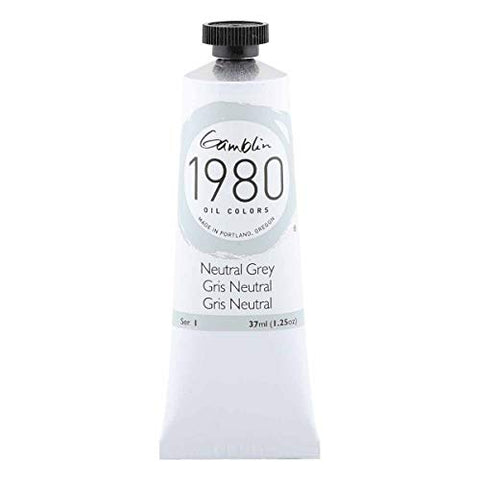 Gamblin 1980 Oil Neutral Grey 37Ml