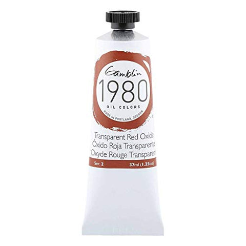 Gamblin Trans Red Oxide 1980 Oil 37Ml, 1.25 Fl Oz (Pack of 1)